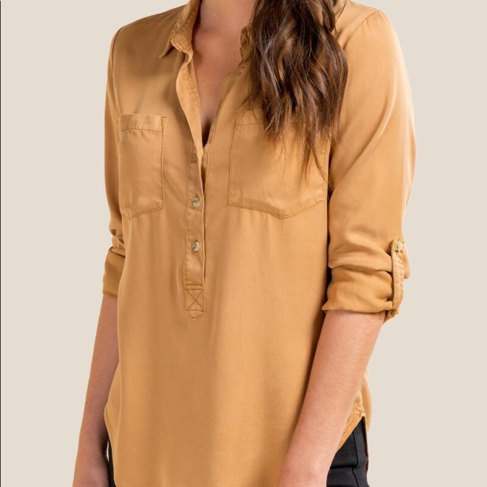 Rust button down